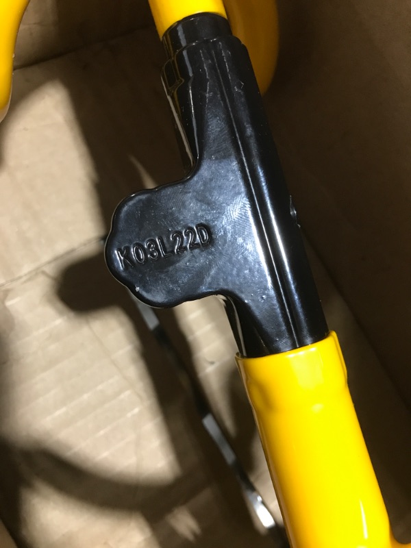 Photo 3 of The Club 3000 Twin Hooks Steering Wheel Lock, Yellow 