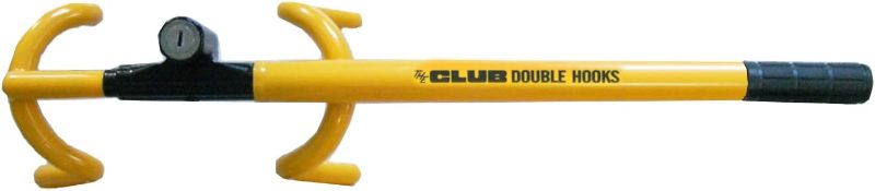 Photo 1 of The Club 3000 Twin Hooks Steering Wheel Lock, Yellow 