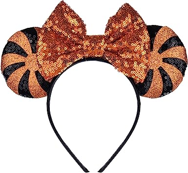 Photo 1 of A Miaow Animal Flower Headpiece Black Mouse Ears Headband MM Butterfly Hair Hoop Halloween Park Women Adults Costume Photo Shoot 