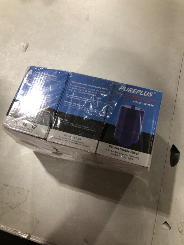 Photo 3 of PUREPLUS Faucet Water Filter Replacement for Pur® Plus RF9999® FM-2500V FM-3700, PFM150W, PFM350V, PFM400H, PFM450S, Used for Pur® Advanced & Horizontal Faucet Mounts, 6Pack---MINOR PACKAGE DAMAGE 