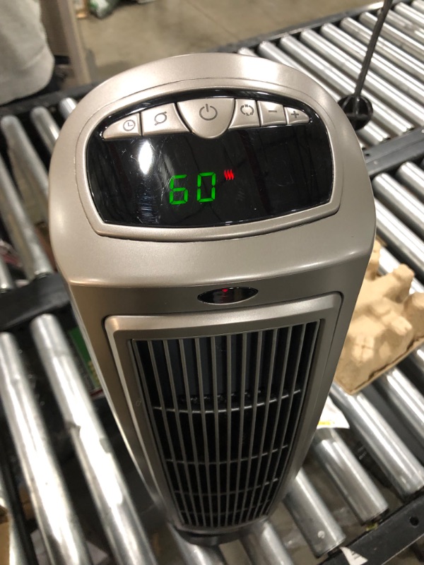 Photo 3 of Lasko 1500W Digital Ceramic Space Heater with Remote, 755320, Silver