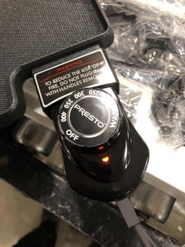 Photo 1 of Presto 07061 22-inch Electric Griddle With Removable Handles, Black, 22-inch