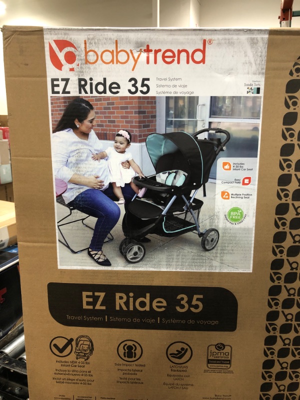 Photo 3 of Baby Trend EZ Ride 35 Travel System - Doodle Dots