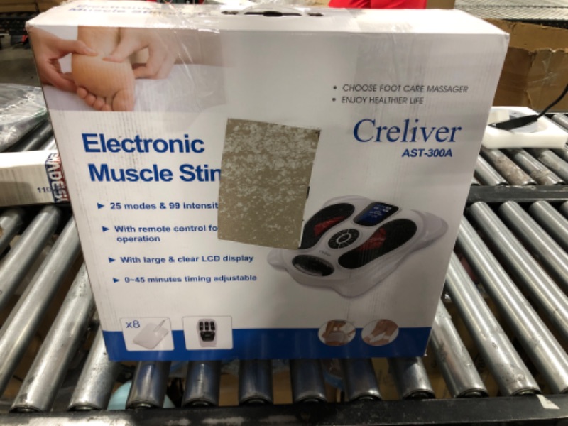 Photo 4 of Creliver Foot Circulation Plus EMS & TENS Foot Nerve Muscle Massager, Electric Foot Stimulator Improves Circulation, Feet Legs Circulation Machine Relieves Body Pains, Neuropathy (FSA or HSA Eligible)