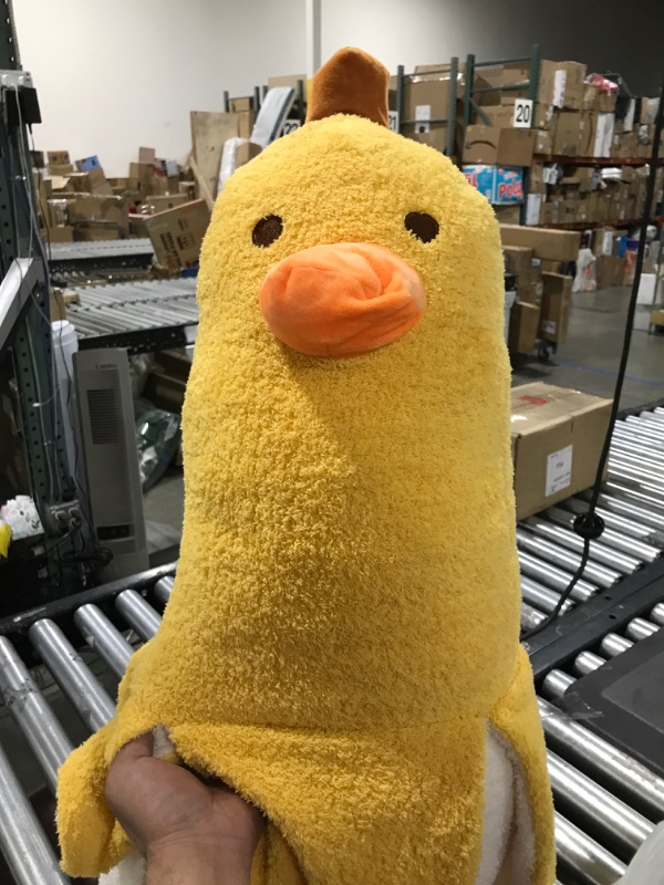 Photo 1 of Banana Duck Plush Toy Cute Banana Duck Stuffed Animals Duck Plushie Soft