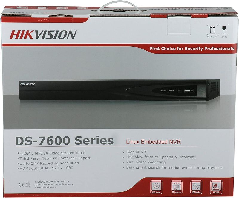 Photo 1 of HIKVISION DS-7608NI-E2/8P 8CH PoE NVR Network Video Recorder with 2TB WD Purple Hard Drive 