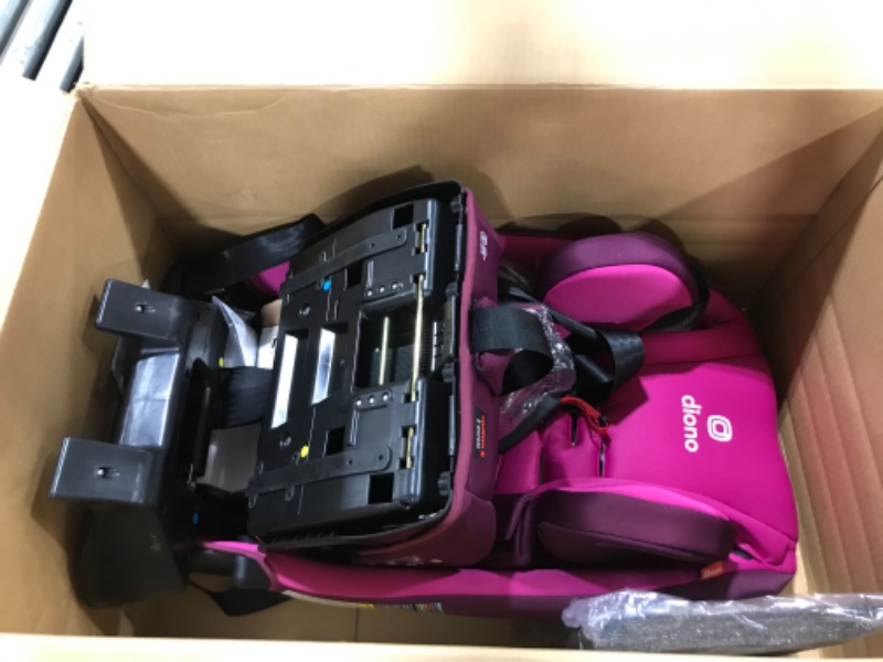 Photo 1 of Diono Radian 3QXT 4-in-1 Rear and Forward Facing Convertible Car Seat, Safe Plus Engineering, 4 Stage Infant Protection, 10 Years 1 Car Seat, Slim Fit 3 Across, Purple Plum

