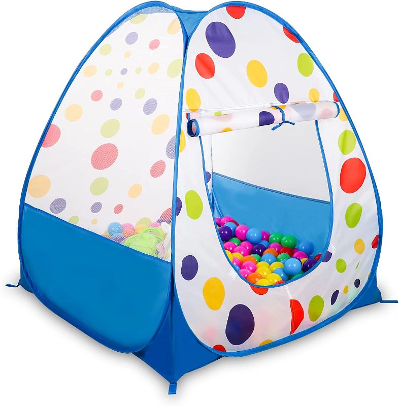 Photo 1 of EocuSun Pop Up Play Tent, Ball Pit Play Tent Kids Playhouse for Indoor and Outdoor, Foldable Tent for Kids Girls & Boys Toys (Balls Not Included) (Blue)
