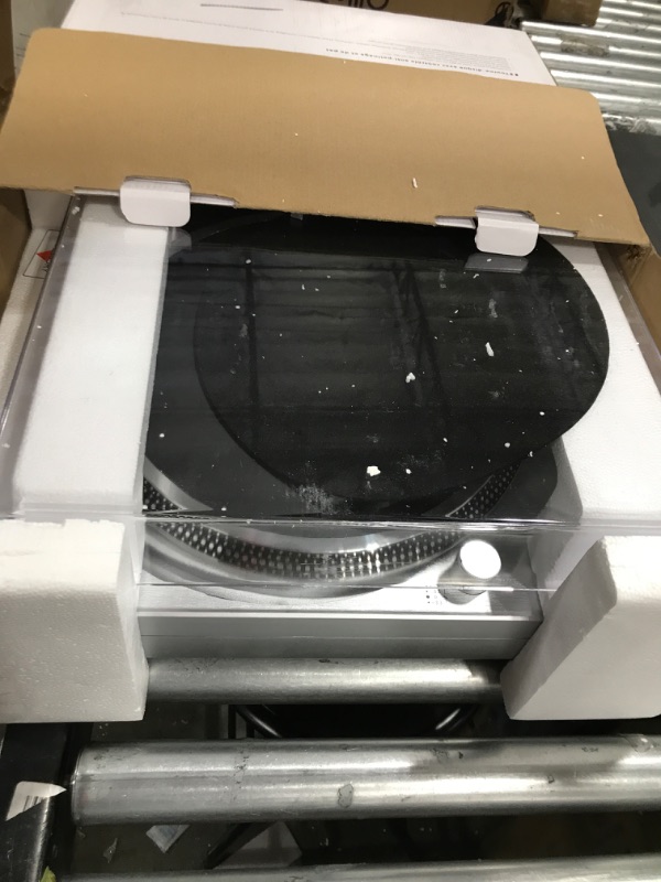 Photo 2 of DIGITNOW High Fidelity Belt Drive Turntable, Vinyl Record Player with Magnetic Cartridge, Convert Vinyl to Digital, Variable Pitch Control &Anti-Skate Control silver