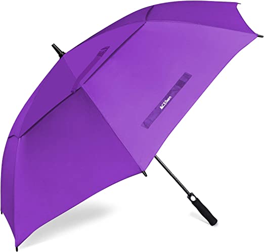 Photo 1 of 68 Inch Automatic Open Golf Umbrella Extra Large Oversize Double Canopy Vented Umbrella Windproof Waterproof for Men and Women
