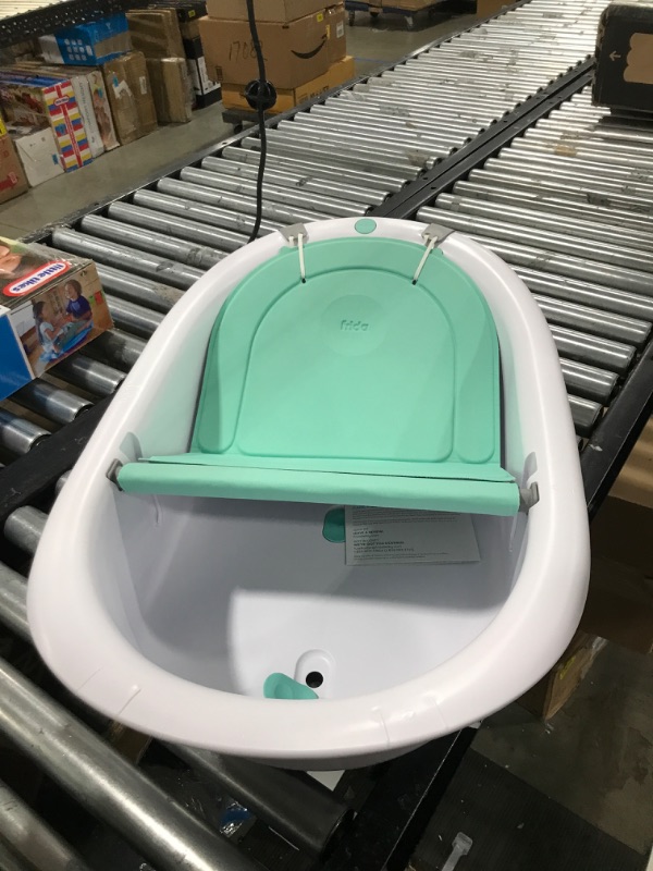 Photo 1 of 4-in-1 Grow-with-Me Bath Tub by Frida Baby Transforms Infant Bathtub to Toddler Bath Seat with Backrest for Assisted Sitting in Tub