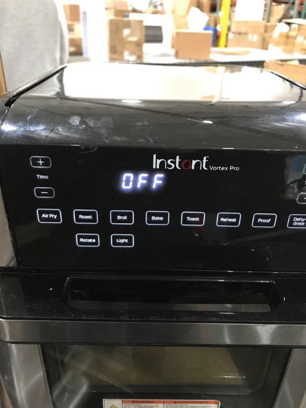 Photo 6 of Instant Vortex Pro Air Fryer, 10 Quart, 9-in-1 Rotisserie and Convection Oven, From the Makers of Instant Pot with EvenCrisp Technology, App With Over 100 Recipes, 1500W, Stainless Steel 10QT Vortex Pro