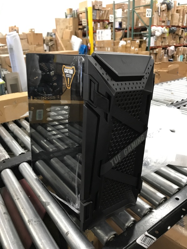 Photo 2 of ASUS TUF Gaming GT301 Mid-Tower Compact Case for ATX Motherboards with honeycomb Front Panel, 120mm AURA Addressable RBG fans, headphone hanger, and 360mm radiator support, 2 x USB 3.2 TUF GT301 Case