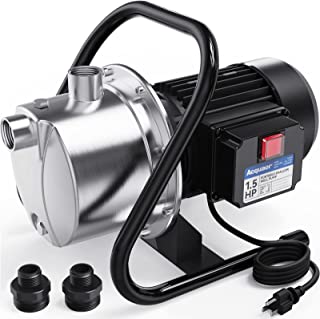 Photo 1 of Acquaer 1.5HP Portable Shallow Well Pump Garden Pump, Stainless Steel, 1210GPH, 115V Sprinkle