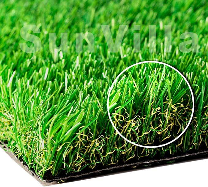 Photo 1 of 6FTX8FT Realistic Indoor/Outdoor Artificial Grass/Turf 6 x 8 (48 Square FT), 6 FT FT FT, Green/Olive Green/Yellow