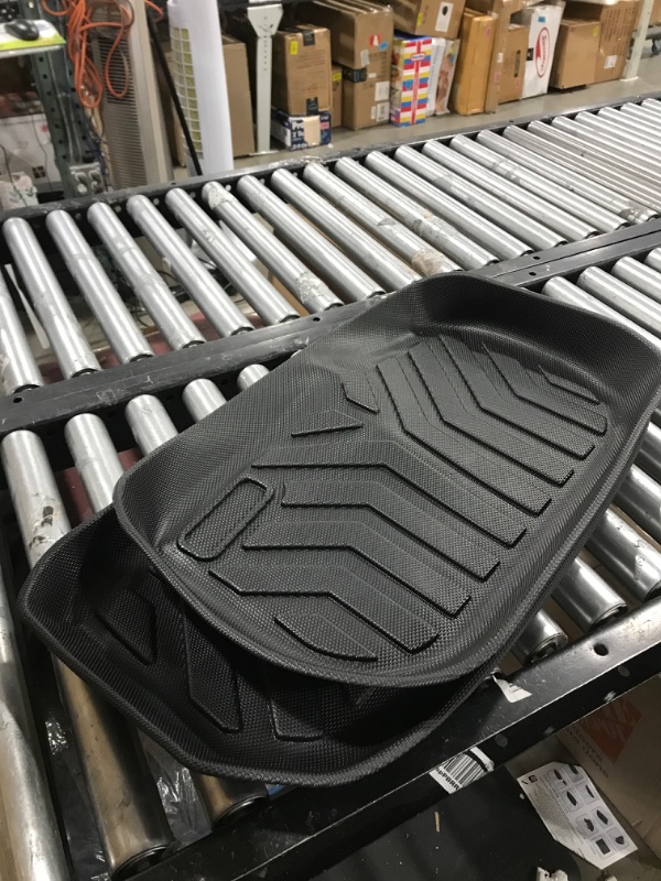 Photo 2 of (6 Pack) Tesla Model Y Floor Mats 2023 2022 2021 2020 3D Full Cover Front Rear Trunk Mats Custom Fits Floor Liners for Tesla Model Y Accessories All-Weather Protect Rear Cargo Liner Mats Model Y ?6 Pack?Floor+Cargo+Trunk Mats