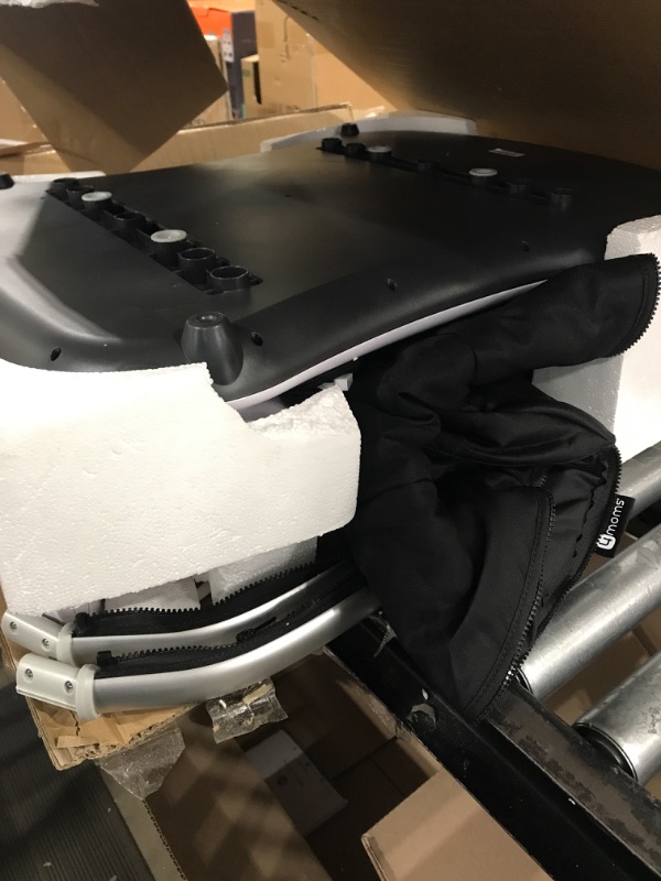 Photo 1 of 4moms mamaRoo 4 Multi-Motion Baby Swing + Safety Strap Fastener, Bluetooth Baby Swing with 5 Unique Motions, Nylon Fabric, Black