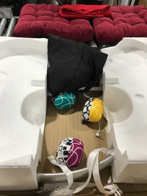 Photo 1 of 4moms mamaRoo 4 Multi-Motion Baby Swing + Safety Strap Fastener, Bluetooth Baby Swing with 5 Unique Motions, Nylon Fabric, Black