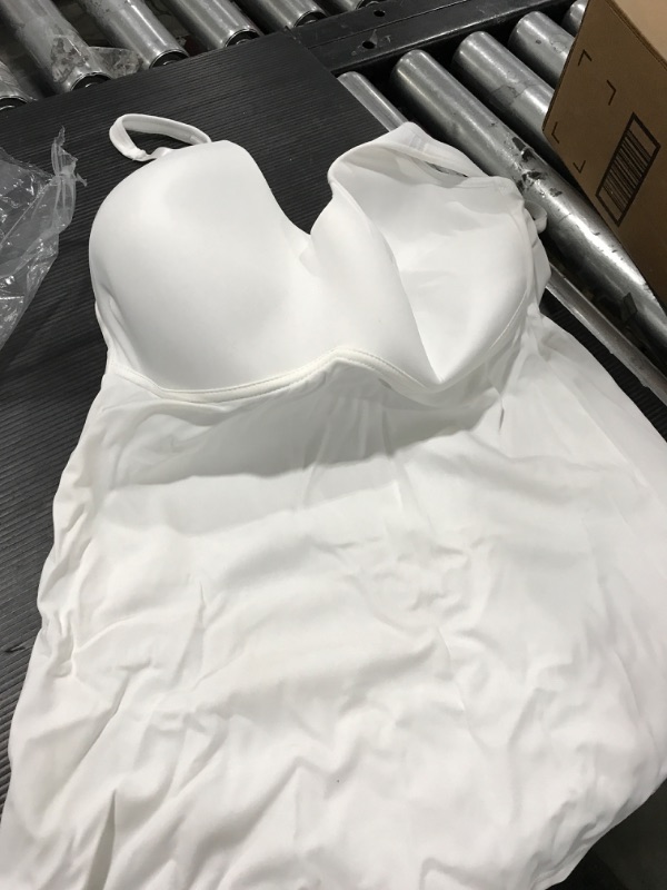 Photo 2 of Ahh By Rhonda Shear Women's Plus Size Molded Cup Camisole 1X White