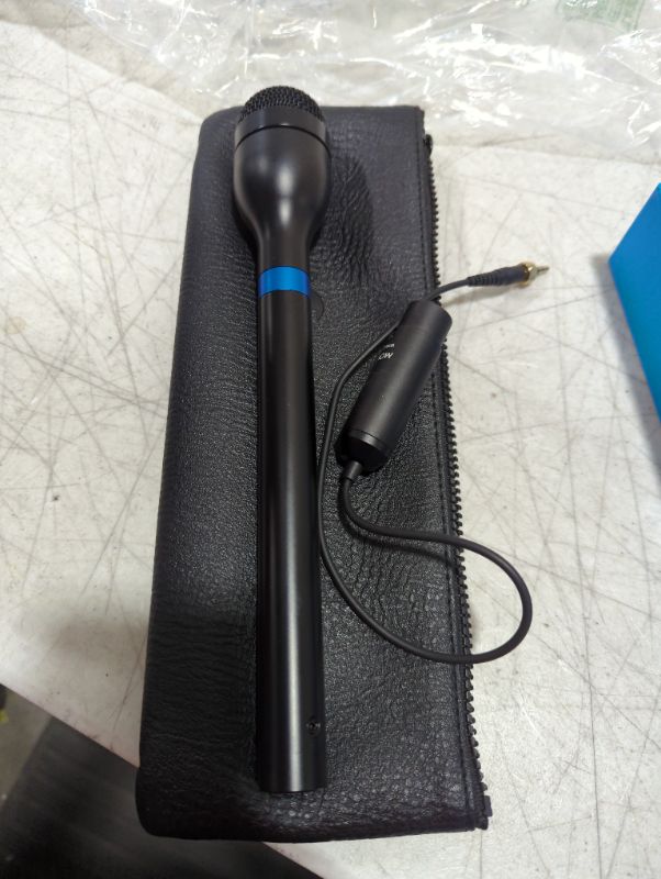 Photo 2 of BOYA BY-HM100 Omnidirectional Dynamic Handheld XLR Interview Microphone Ideal for ENG (Electronic News Gathering), Interviews, Presentations, Conferences & More, Black