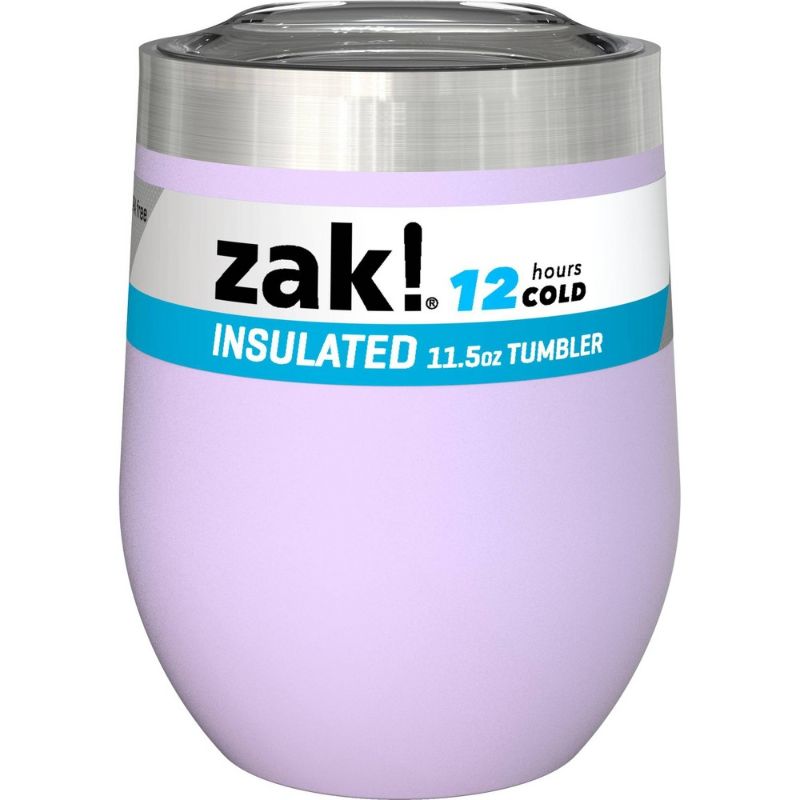 Photo 2 of 2PK - Zak! Designs 11.5oz Double Wall Stainless Steel Chelan Tumbler - Rose Pink & Light Purple

