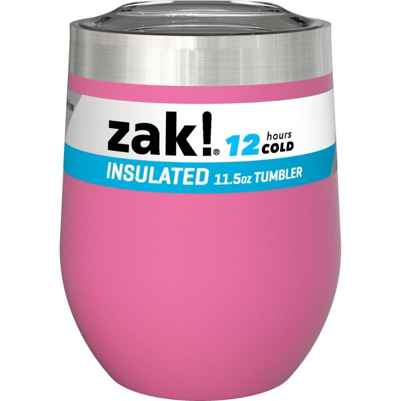 Photo 1 of 2PK - Zak! Designs 11.5oz Double Wall Stainless Steel Chelan Tumbler - Rose Pink & Light Purple
