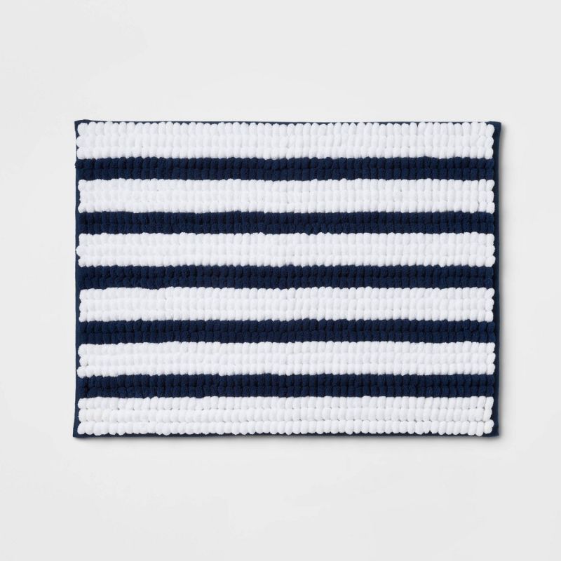 Photo 1 of 17"x24" Chunky Chenille Memory Foam Bath Rug - Room Essentials™

