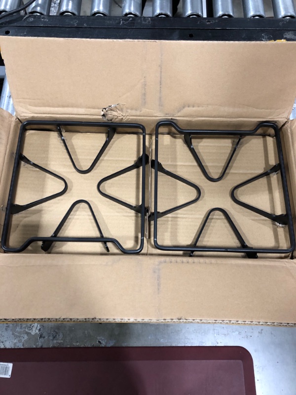 Photo 2 of (4 pack) General Electric WB31K10027 Range/Stove/Oven Burner Grate, Grey