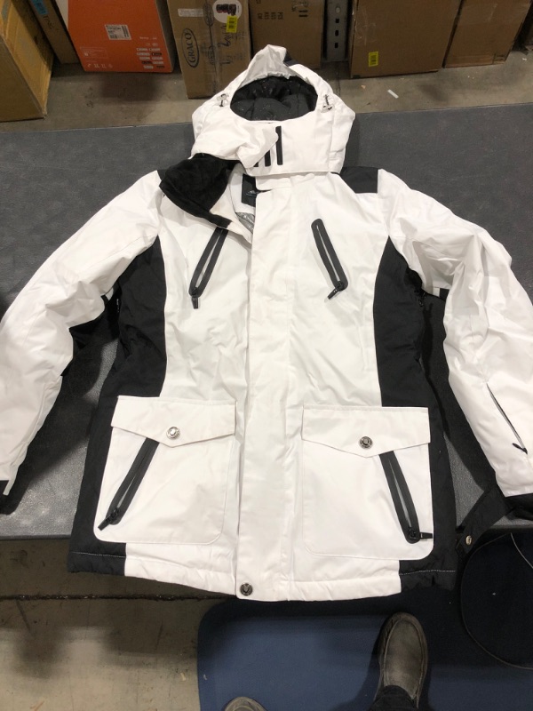 Photo 1 of Black & white winter snow coat - M