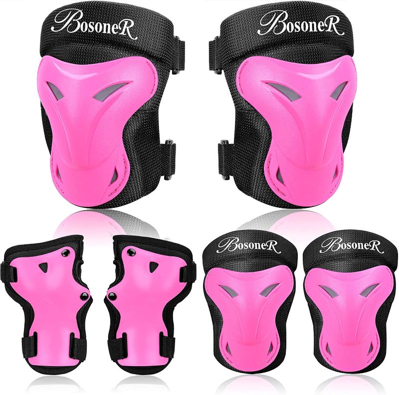 Photo 1 of BOSONER Adult/Child Knee Pad Elbow Pads Guards Protective Gear Set for Roller Skates Cycling BMX Bike Skateboard Inline Skatings Scooter Riding Sports