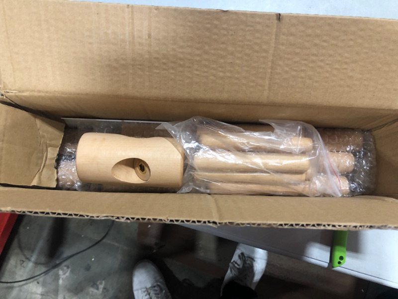 Photo 1 of EuroBird Coat Rack Freestanding Stand Adjustable Coat Tree with 4 Sections 8 Hooks Easy Assembly Beech Wood Coat Jackets Hanger for Hat, Purse Holder, Bedroom, Office, Hallway, Entryway