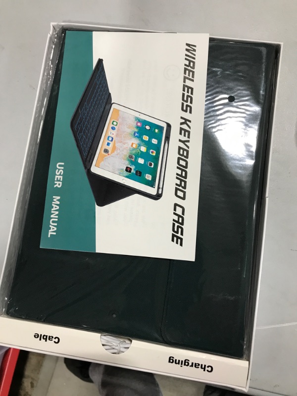 Photo 2 of Limited-time deal: OYEEICE iPad 7th Generation Case with Keyboard (10.2", 2019) - iPad Case 9th/7th Generation with Keyboard (2021/2019),Detachable BT Keyboard with Pencil Holder for iPad Air 3rd Gen 10.5"(Teal) 