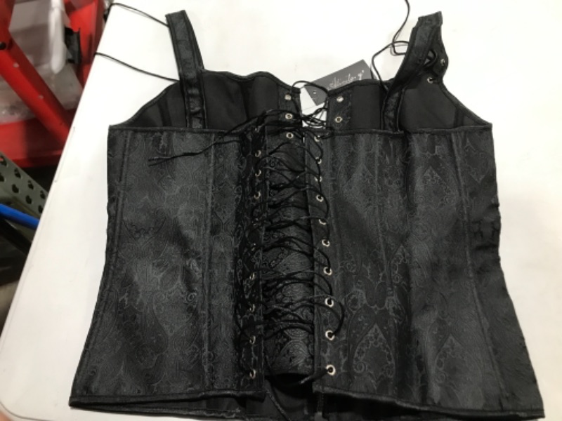 Photo 2 of BLACK CORSET TOP - SIZE 2XL