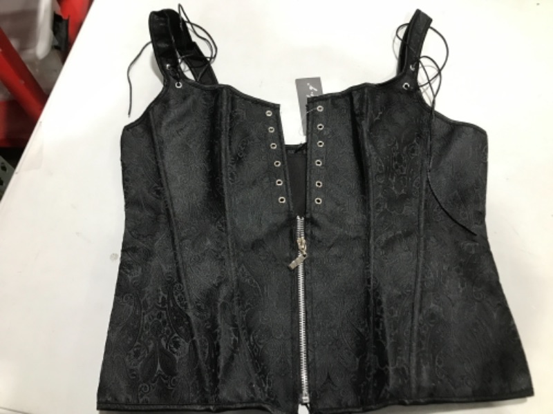 Photo 1 of BLACK CORSET TOP - SIZE 2XL