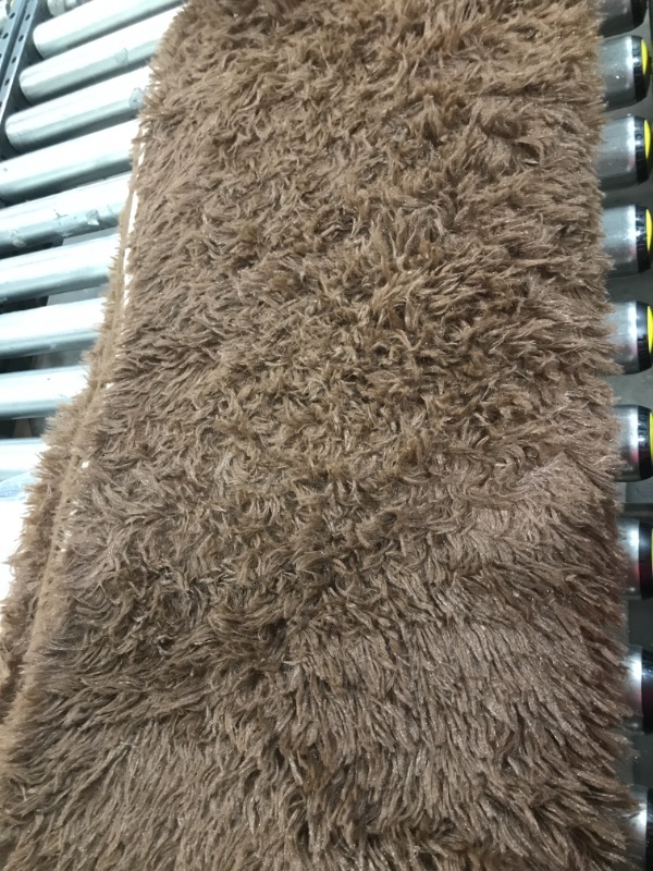 Photo 1 of  Soft Faux Sheepskin Fur Area Rugs for Bedside Floor Mat Plush Sofa Cover Seat Pad for Bedroom, 2.3ft x 5ft