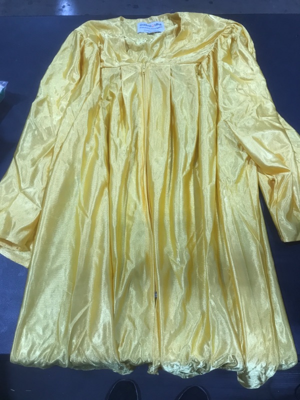 Photo 1 of GraduationMall Shiny Graduation Gown Cap Tassel Set 2023 for High School & Bachelor Gold 39