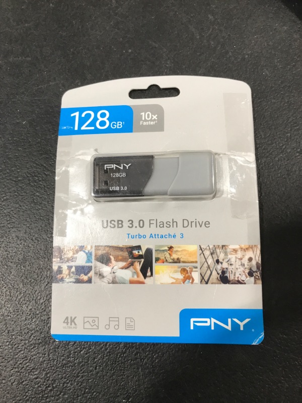 Photo 2 of PNY 128GB Turbo Attache 3 USB 3.0 Flash Drive 128GB FLASH DRIVE