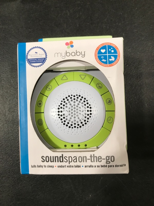 Photo 2 of Homedics Mybaby on-the-Go Soundspa in White/green
