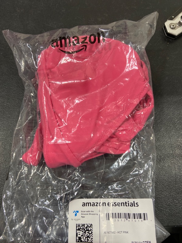 Photo 2 of Amazon Essentials Women's Light-Support Tie Halter Bikini Swimsuit Top (Available in Plus Size) Medium Hot Pink