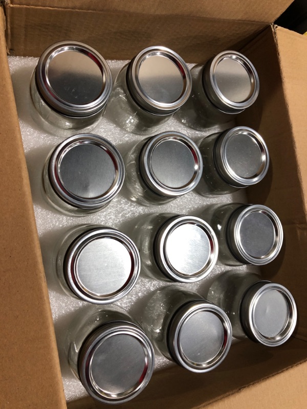 Photo 1 of 12 pack of jars 