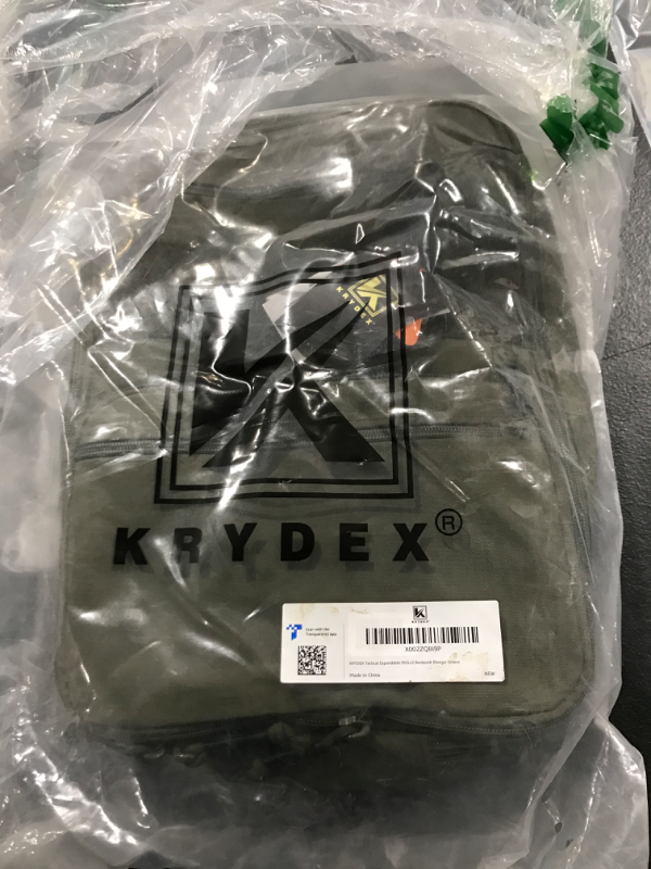 Photo 1 of KRYDEX Tactical Expandable Backpack Military MOLLE Pack for Travelling Hiking Hunting (Ranger Green)