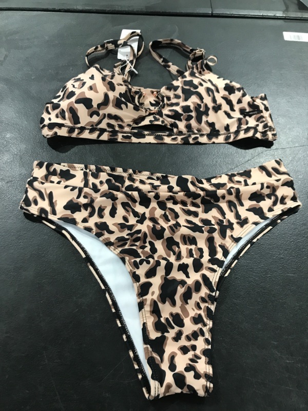 Photo 1 of ANIMAL PRINT BIKINI TWO PIECE L