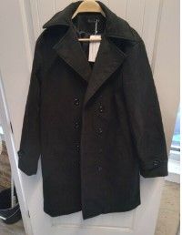 Photo 1 of Beninos® Mens Wool Blend Trench Coat Winter Long Jacket Double Breasted Overcoat 10
