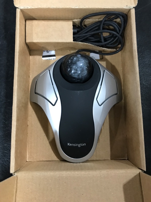 Photo 2 of Kensington Optical Orbit Trackball Mouse Two-Button Black/Silver
