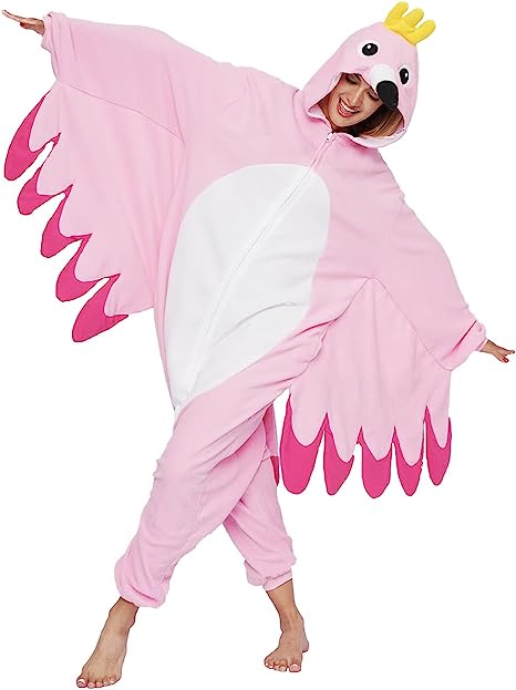 Photo 1 of Adult Bird Onesie Pajamas Animal Cosplay Costume Sleepwear Homewear Halloween Christmas Loungewear for Women Men SIZE M