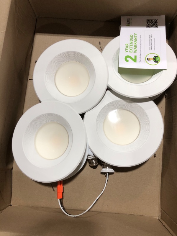 Photo 2 of 5/6 inch LED Can Lights,LED Recessed Lights, Dimmable Retrofit LED Recessed Lighting Fixture, LED Downlight, 15W, 5000K Daylight White, Energy Star & ETL
