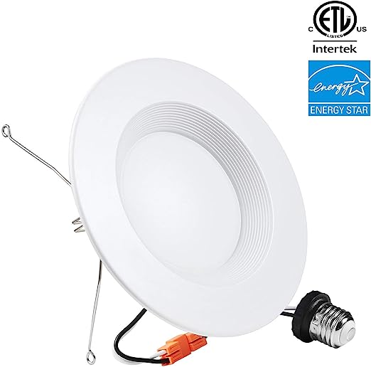 Photo 1 of 5/6 inch LED Can Lights,LED Recessed Lights, Dimmable Retrofit LED Recessed Lighting Fixture, LED Downlight, 15W, 5000K Daylight White, Energy Star & ETL
