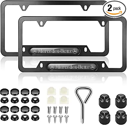 Photo 1 of 2 Pcs Premium License Plate Frames for MB,Applicable to US Standard tag License Frame Car Tag Frame 