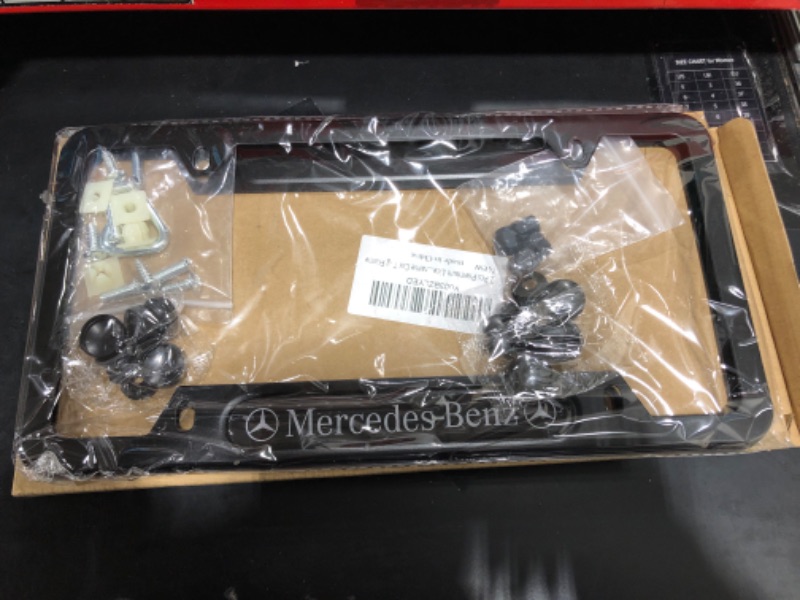 Photo 2 of 2 Pcs Premium License Plate Frames for MB,Applicable to US Standard tag License Frame Car Tag Frame 