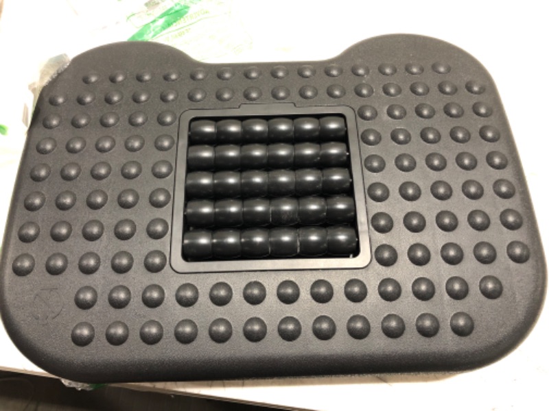 Photo 1 of Footrest Under Desk - Adjustable Foot Rest with Massage Texture and Roller, Ergonomic Foot Rest with 3 Height Position, 30 Degree Tilt Angle Adjustment for Home, Office

